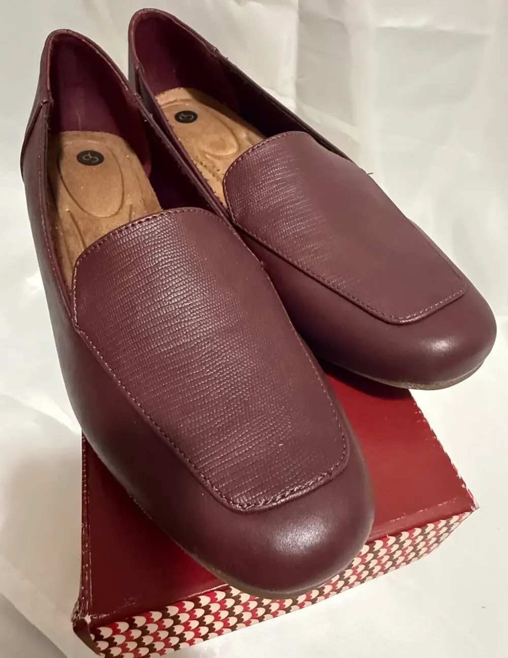 Dressbarn Burgundy Stella Loafers - Size 9.5 - NEW